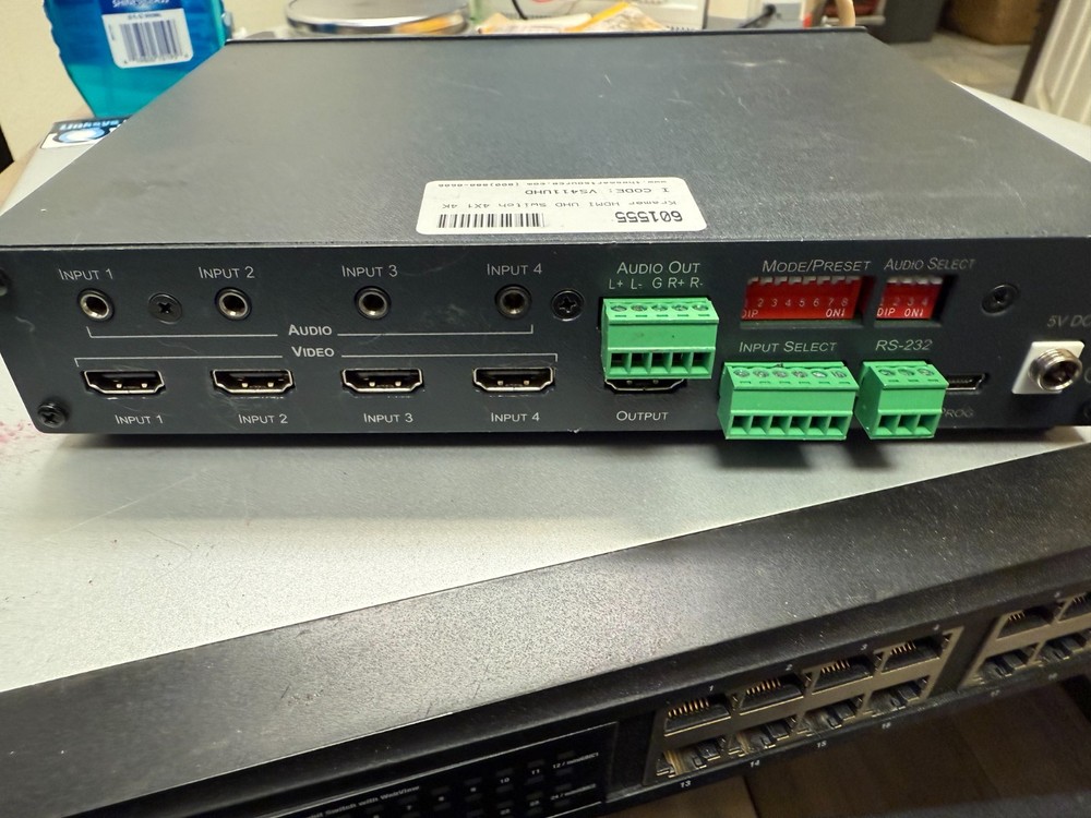 Kramer VS-411UHD 4x1 HDMI Auto Switcher UNTESTED READ