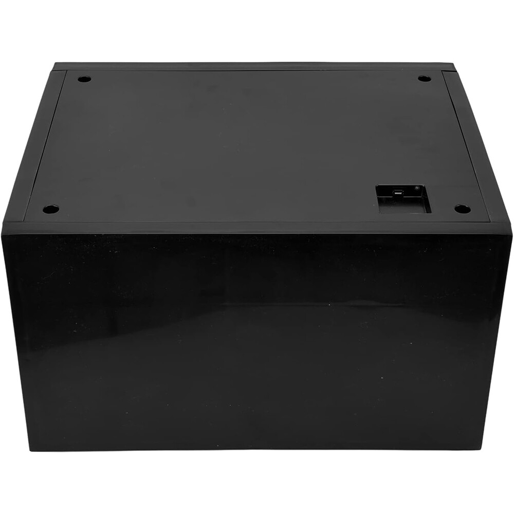 LED Shoe Storage Box Collection Crate Stackable Sneakers Organizer-Voice Control