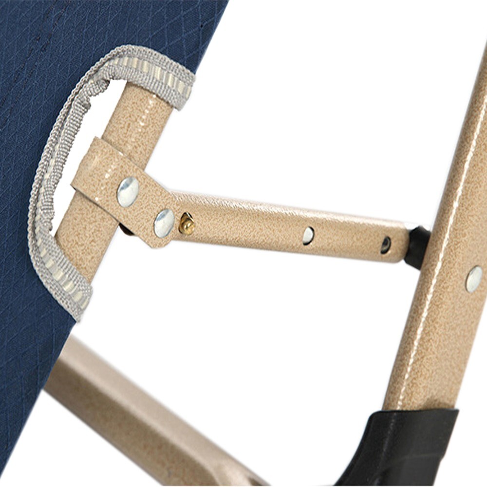 200kg (441lbs) Portable Single Folding Bed Deck Chair Adjustable Multi-function