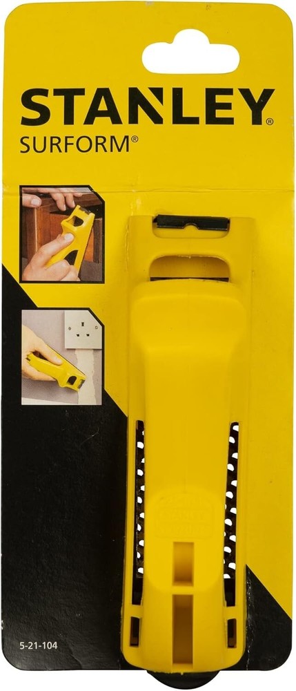 STANLEY 5-21-104 Surform Block Plane (155mm) – Moulded Body, Replaceable Blade