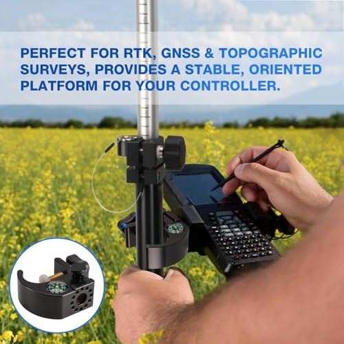 Quick Release Clamps Data Collector Holder – Open Clamp Bracket with Compass,