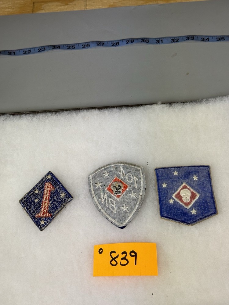 WII US USMC Patch Lot O839