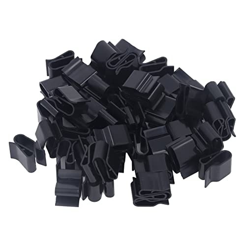 100Pcs Trailer Frame Wire Clips Plastic Cable Clips S Clip Electrical Cord