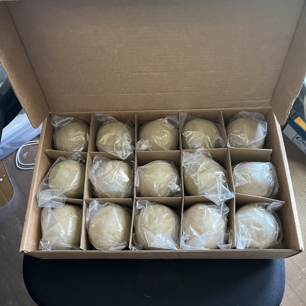 Beige 3” Ceramic Fire Balls - 15 Pack