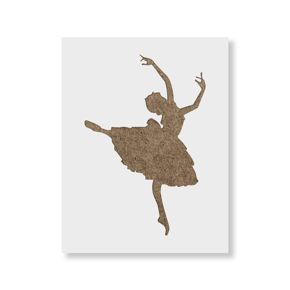 Ballerina Stencil - Durable & Reusable Mylar Stencils
