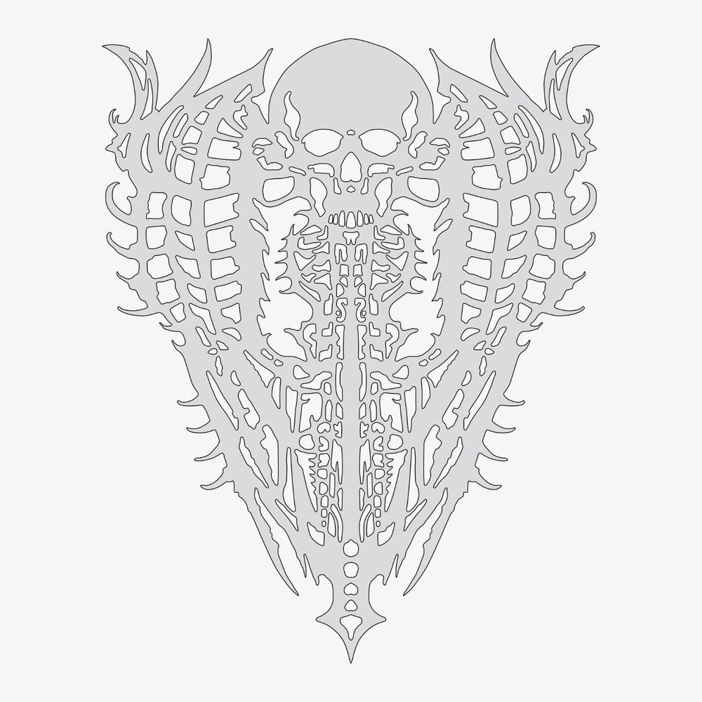 Biomech #4 - Reusable Airbrush Stencil Template