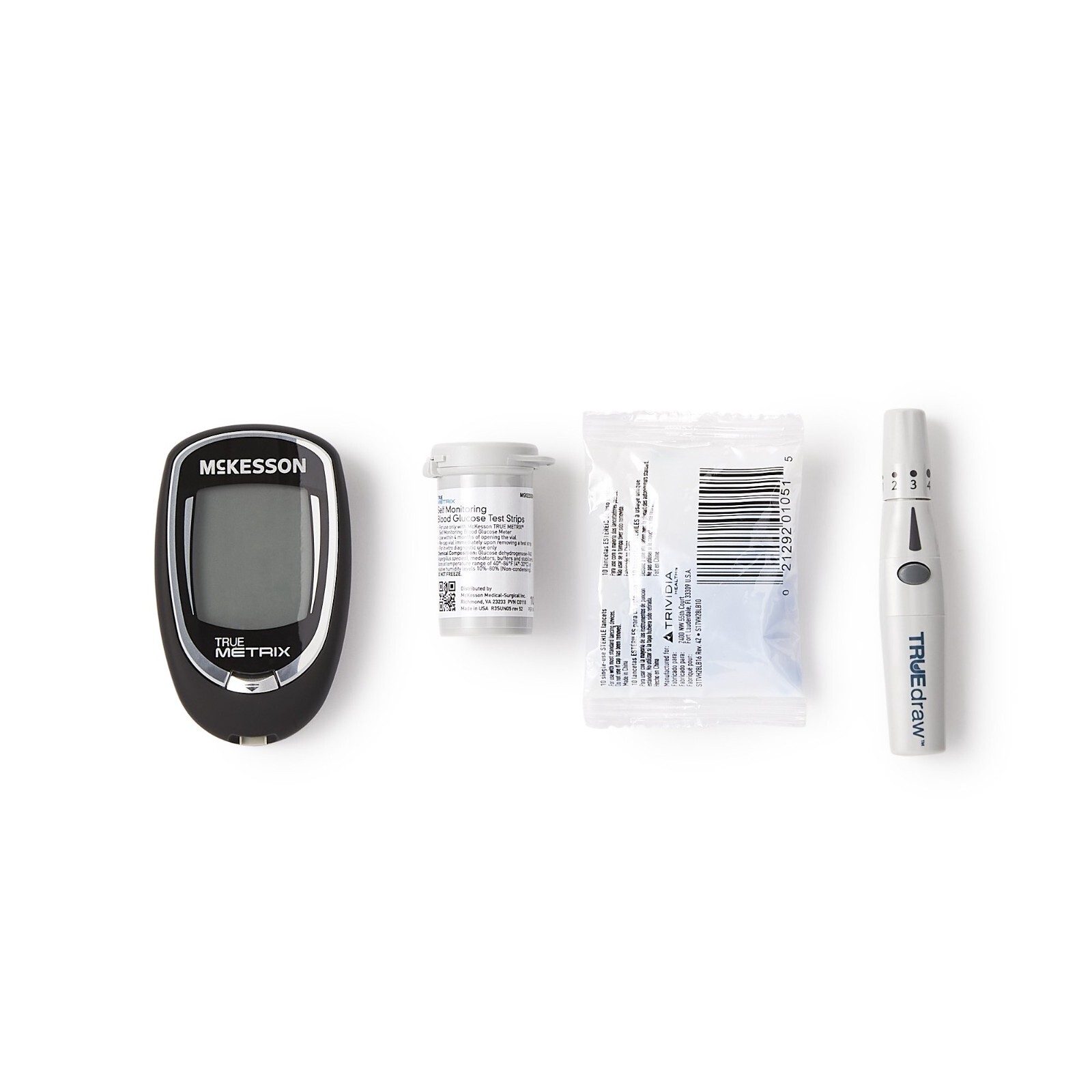True Metrix Self Monitoring Blood Glucose System Meter Kit With Strip & Lancets