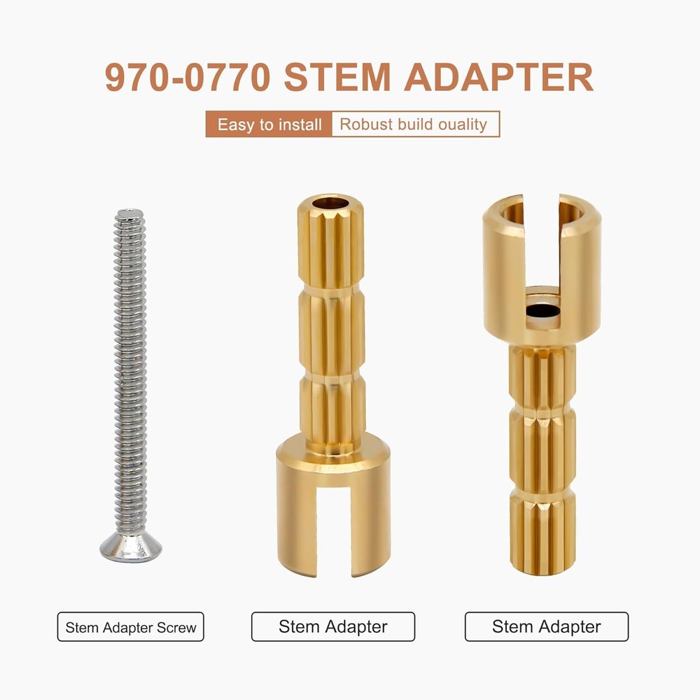 970-0770 Stem Adapter with Screw Replace for Plumbing White