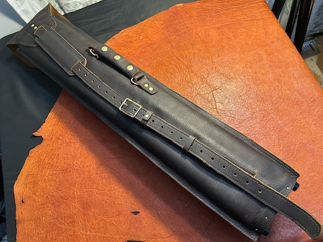 Randy Cantrell Envelope Style Custom Pool Case 2x4 Dark Chocolate Leather