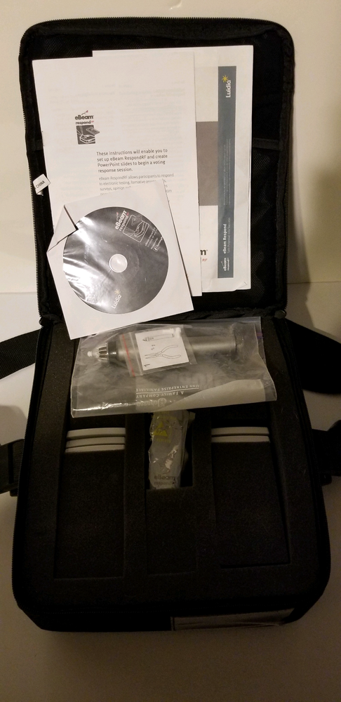 eBeam Respond RF Turning Technologies 5 RCRF-01 clickers, RRRF-01 USB, & Stylus