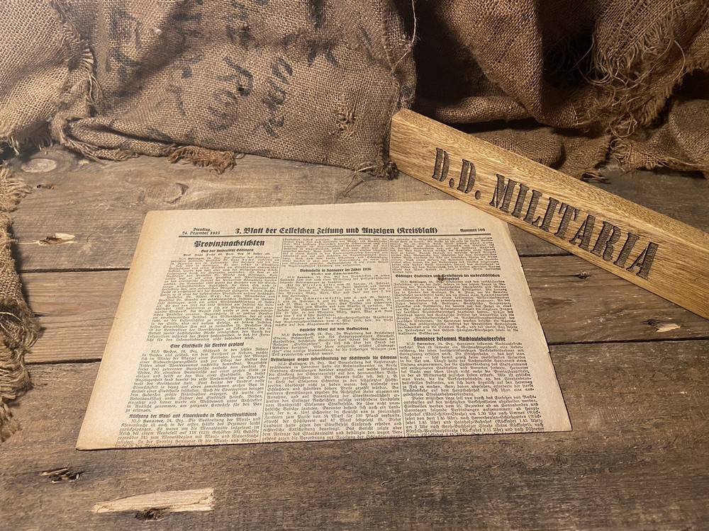 pre ww2 German 1935 newspaper Uboats