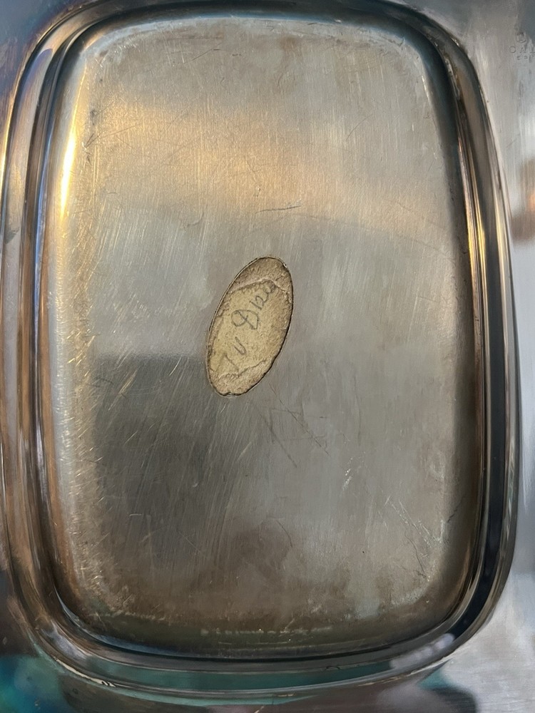 Vintage Hollowware Silverplate By Towle Silver Serving Tray w/ Handle