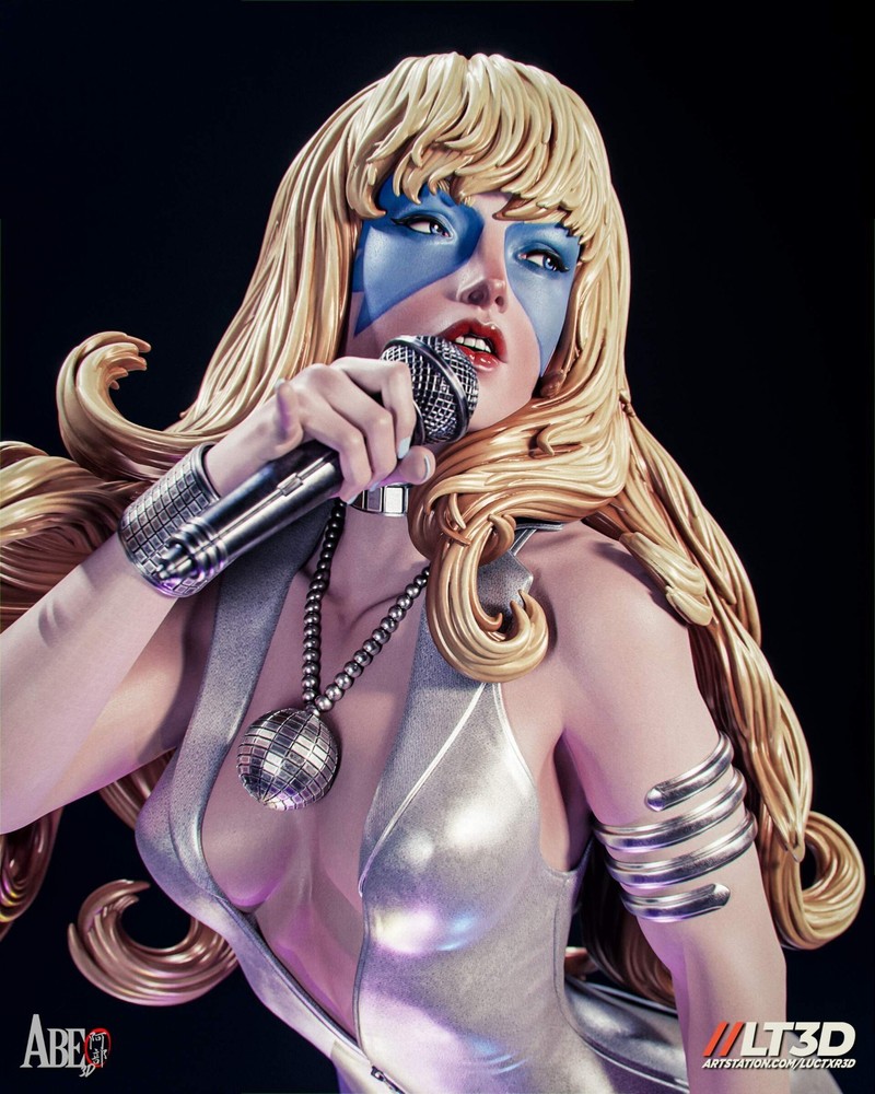 Dazzler Statue 3D Printed kit Unpainted/Unassembled