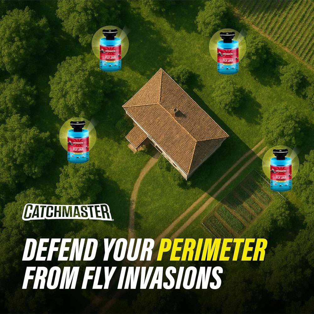 Catchmaster Reusable Fly Jar Refill 3-Pack – Food-Based Lure