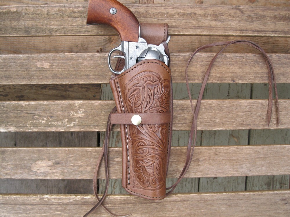 Gun Belt and Tooled Holster