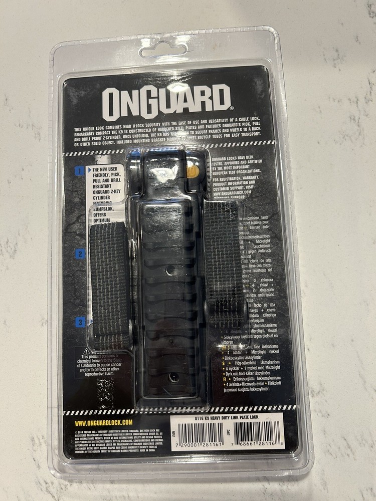 Onguard K-9 Link Plate Lock 79 Cm