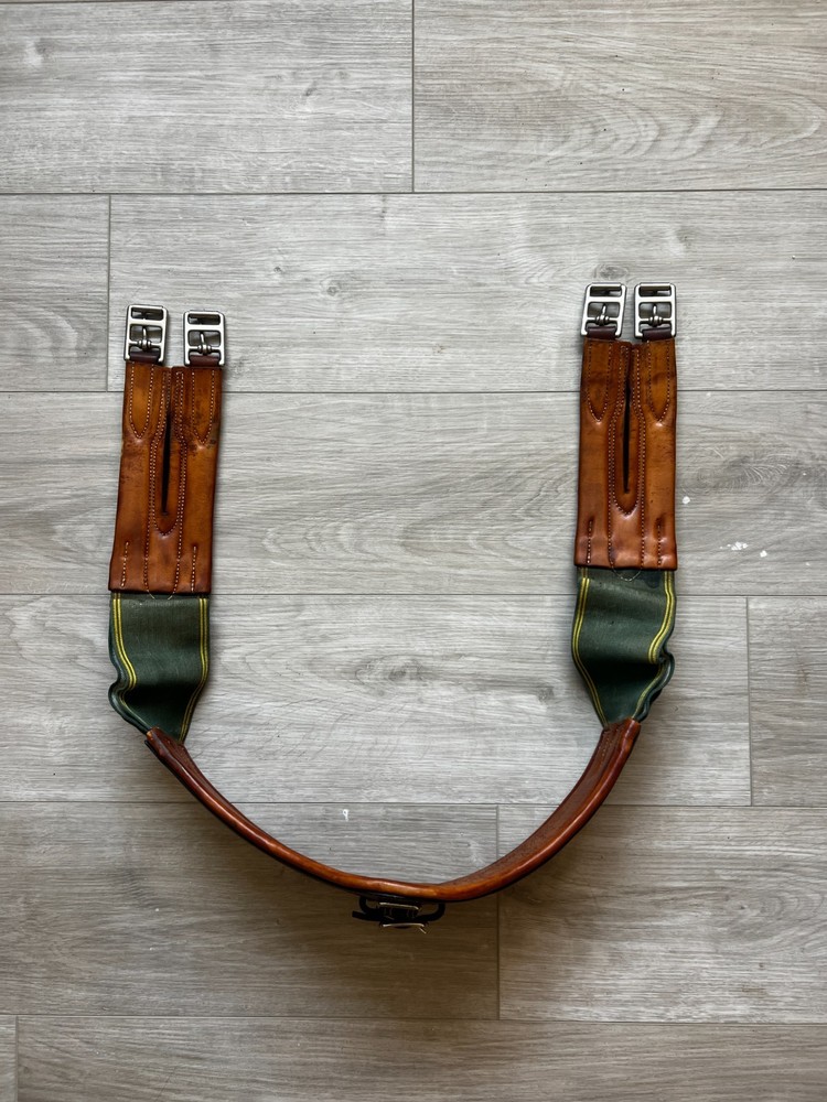 Devoucoux 50-Inch Girth - Padded Leather and Elastic - EUC