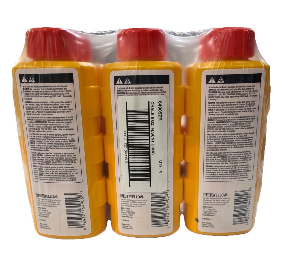 IRWIN 64905ZR STRAIT-LINE Orange (6 Pack)