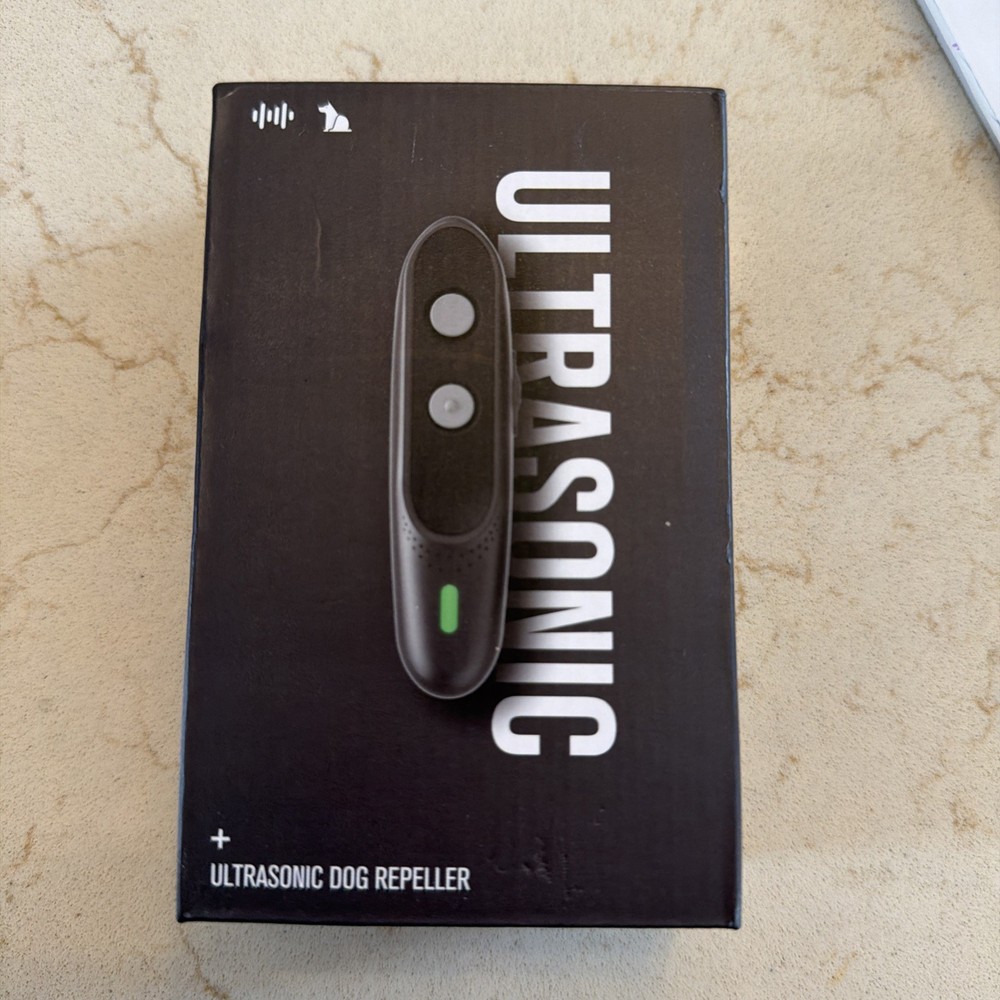 Ultrasonic Dog Repeller Bark Trainer Attack Protection Unopened