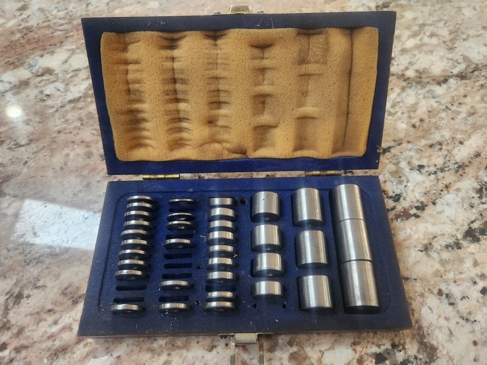VTG Taper Micrometer Corp Accuracy Checking Set gauges Weights w box