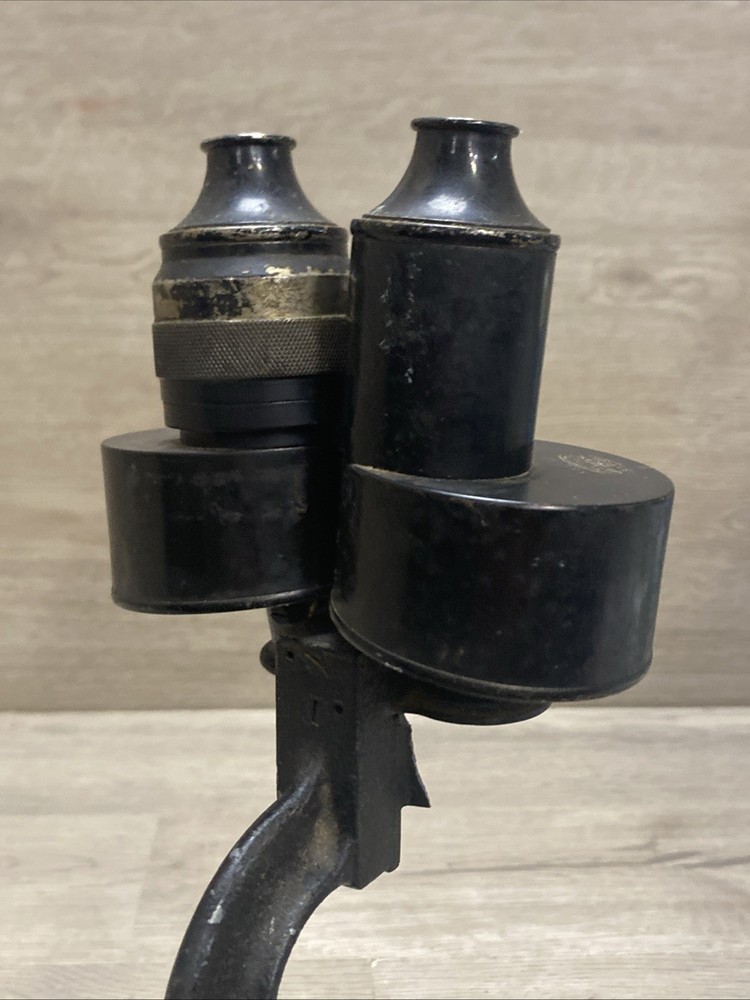 Antique Spencer Buffalo Microscope Adjustable Height HTF