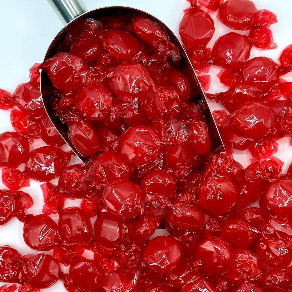 Cinnamon Discs Hard Candy - Bulk 1 Pound Individually Wrapped Red Cinnamon Candi