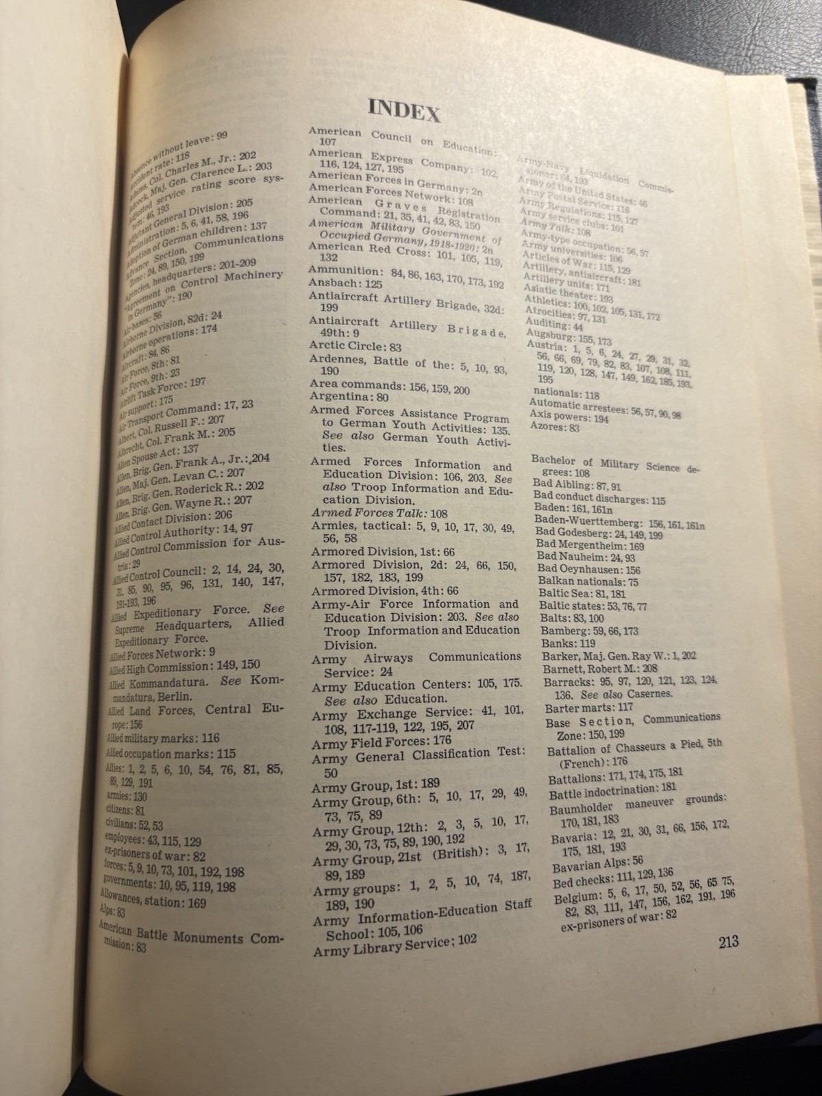 SIGNED American Military Occupation Germany 1945-53 USAREUR WWII HC