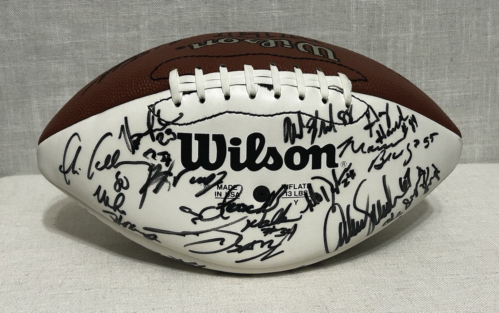 Authentic 1995 New York Giants Team Signed Football 25+ Autographs Walker Sehorn