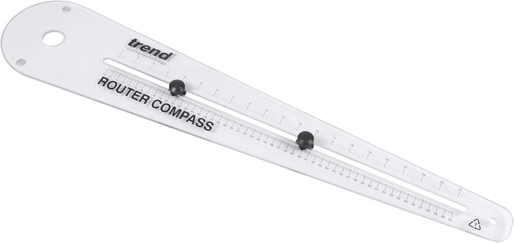 Router Compass for Precise Circle and Arc Cutting, R/COMPASS/A