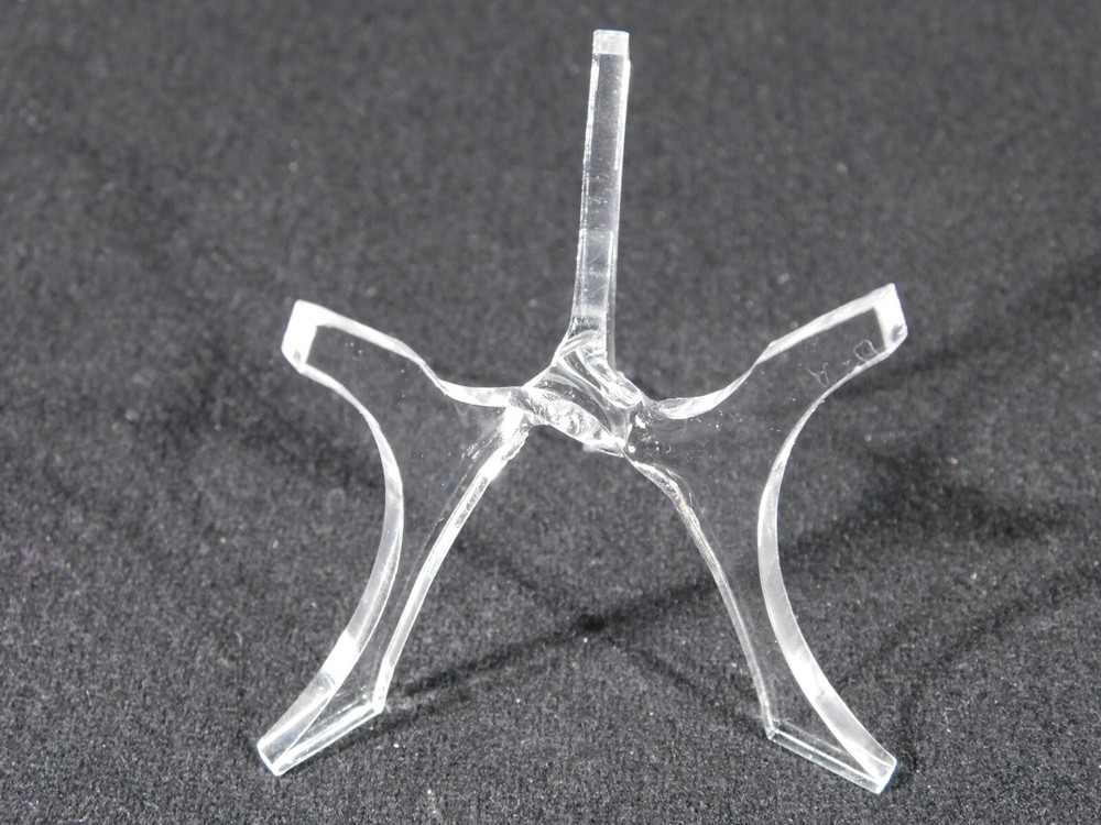 Sphere Display Stand Three Post Clear Lucite Medium Size