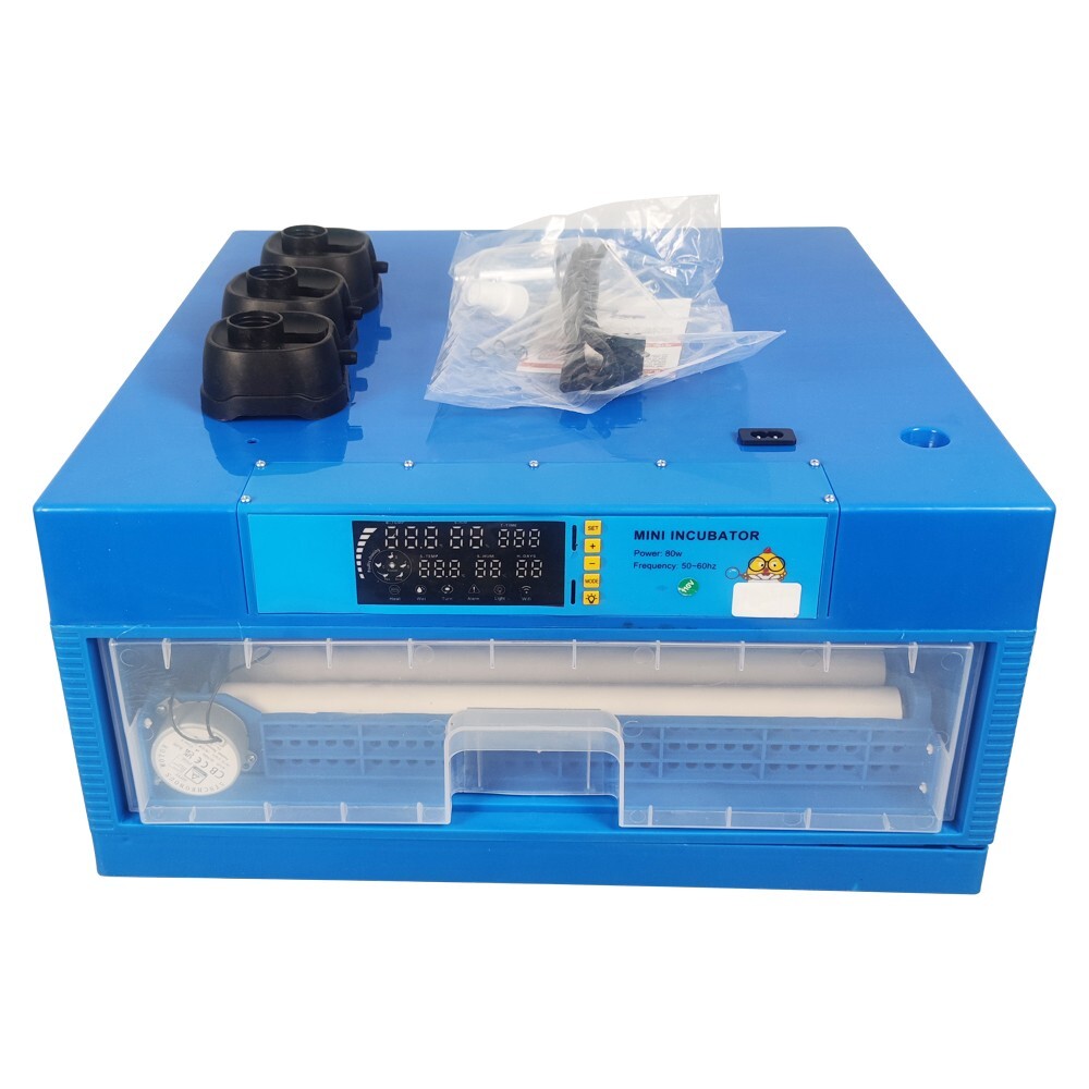 Incubator Drawer Single Layer Temperature Humidity Digital Display 64 Eggs 110V
