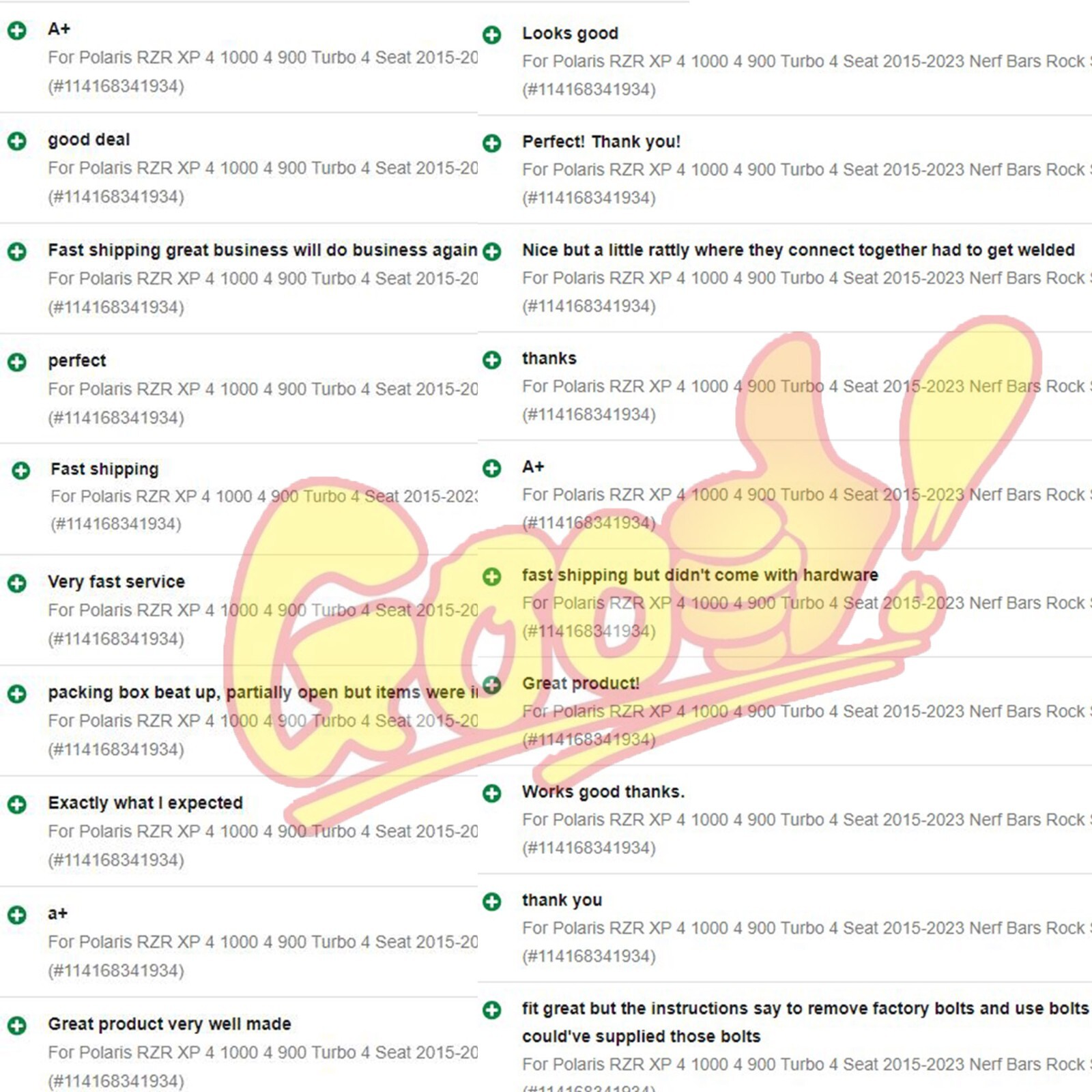 For Polaris RZR XP 4 1000 4 900 Turbo 4 Seat 2015-2023 Nerf Bars Rock Sliders