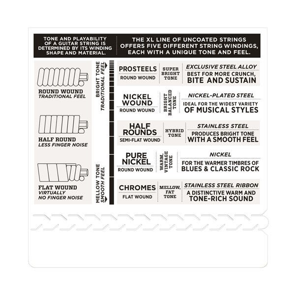 D'Addario ECG26 Chromes Flat Wound Electric Guitar Strings, Medium