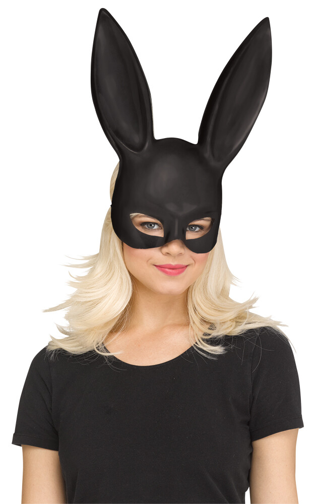 Bunny Mask Black Matte - Fun World