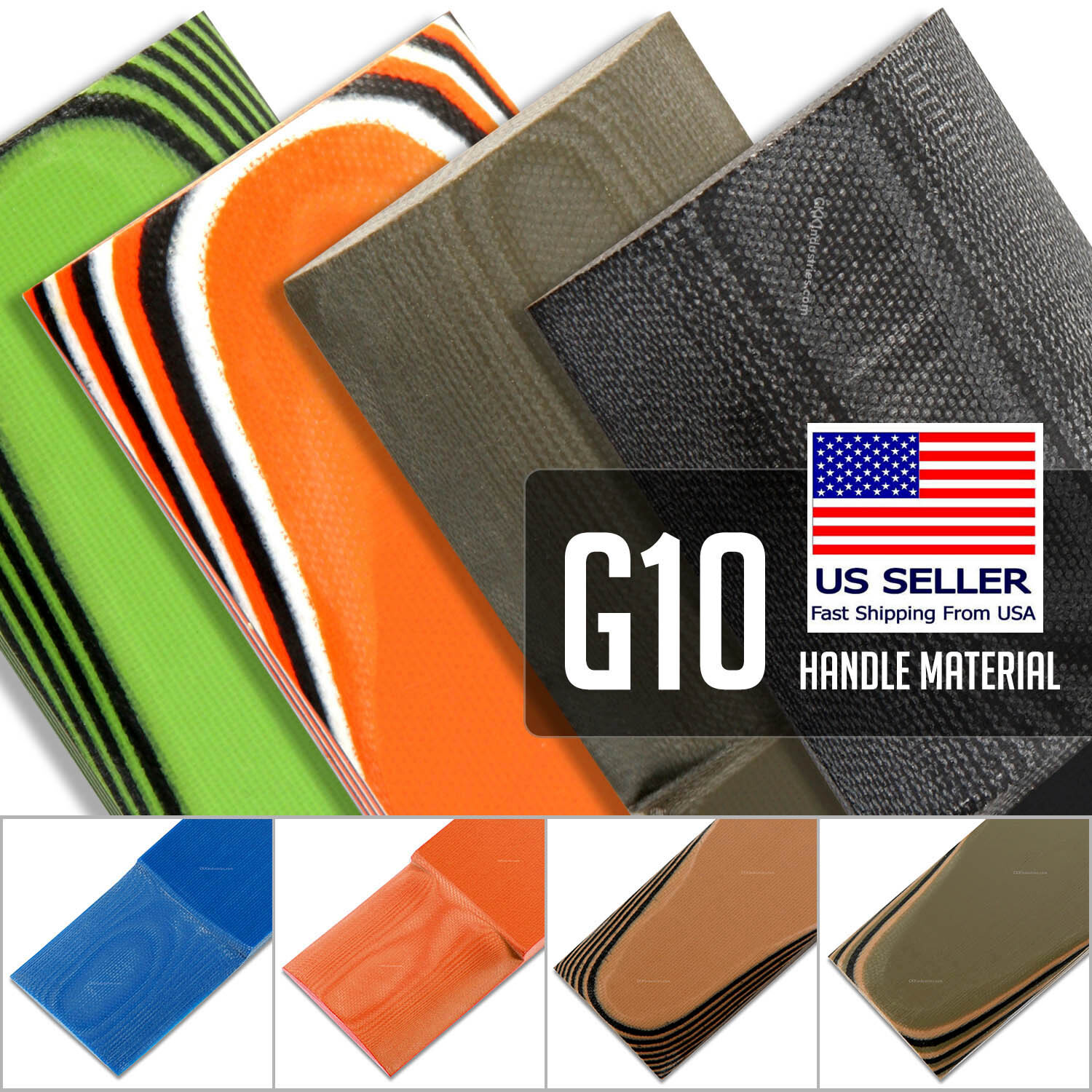 G10 Sheets - Knife Handle Material - (Multiple Colors and Sizes) - Select Below