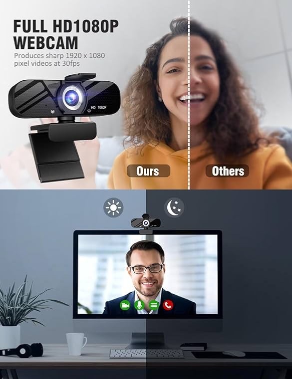 Auto Focus HD Video Webcam 1080p