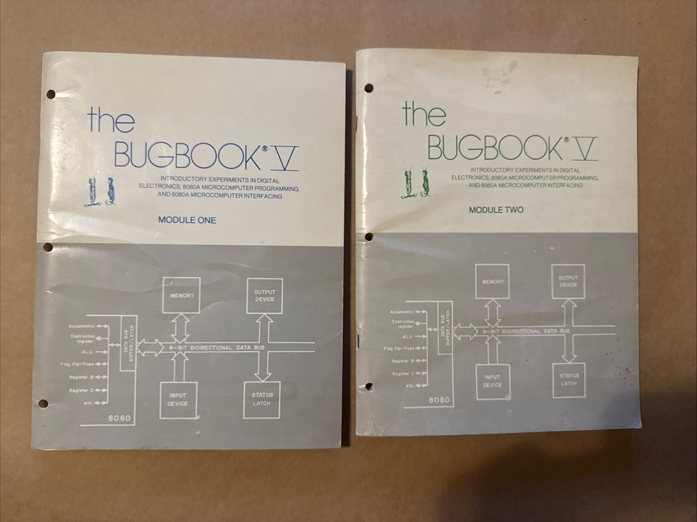 * 1976 The Bugbook V Modules 1 & 2 808a Microcomputer 1st Print