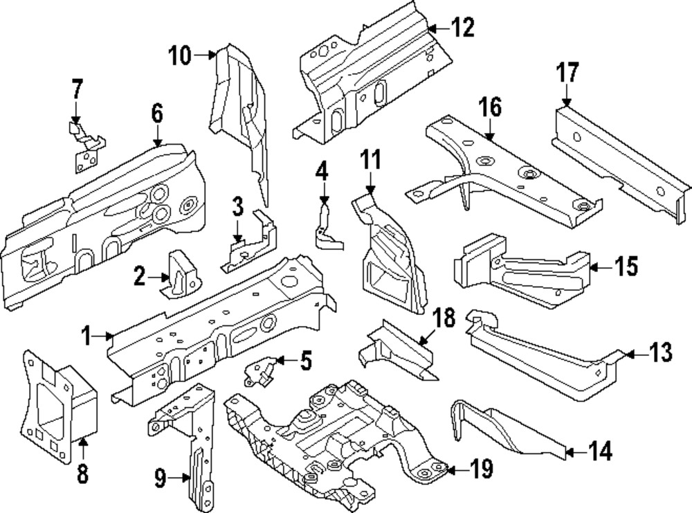 Genuine Audi End Plate 1EA-804-182
