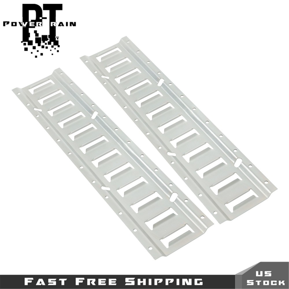 4 Pack 2' E Track Tie Down Rail Kit Silver Rail Enclosed Cargo Trailer