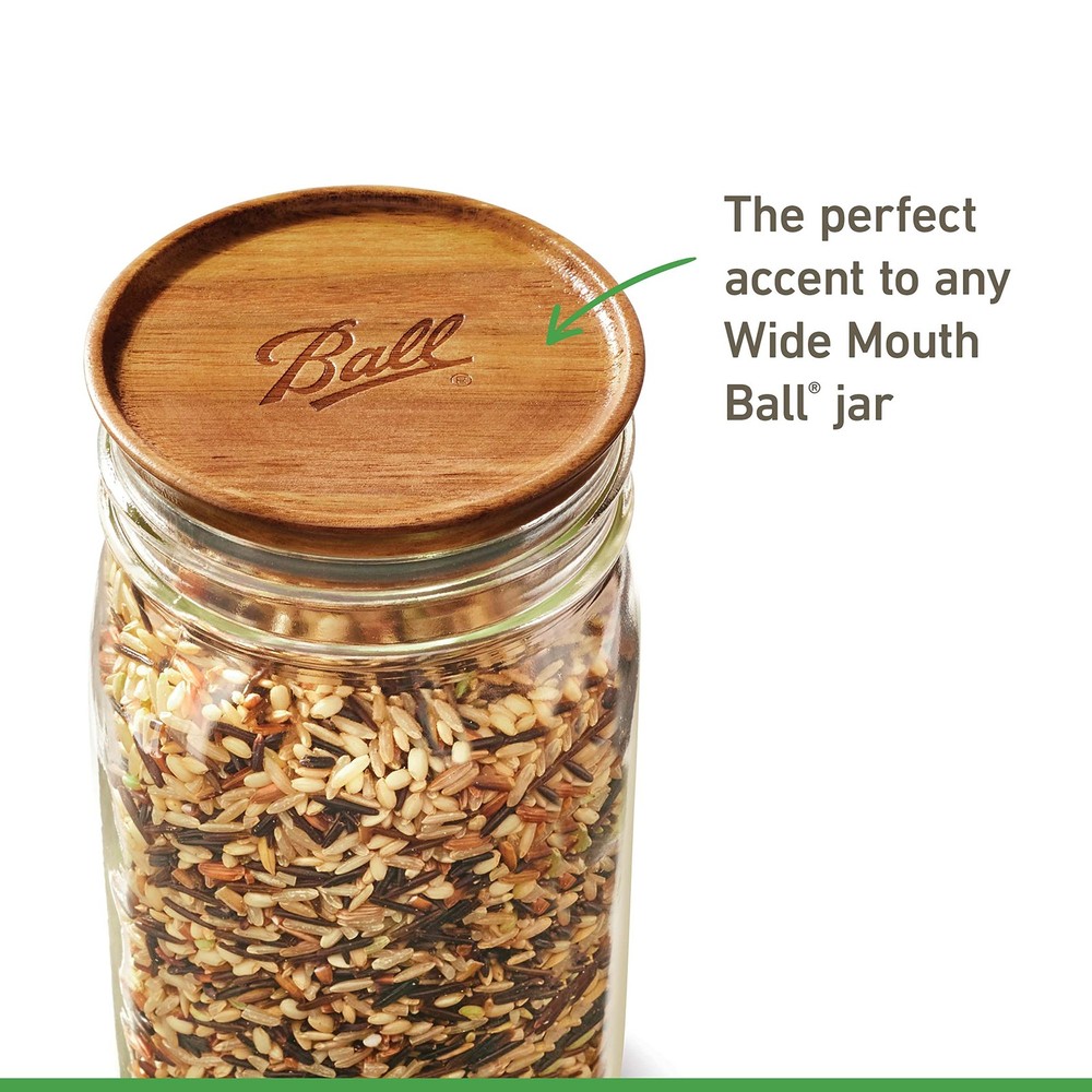 ® Jar Lids, 5 Pack Jar Wooden Storage Lids