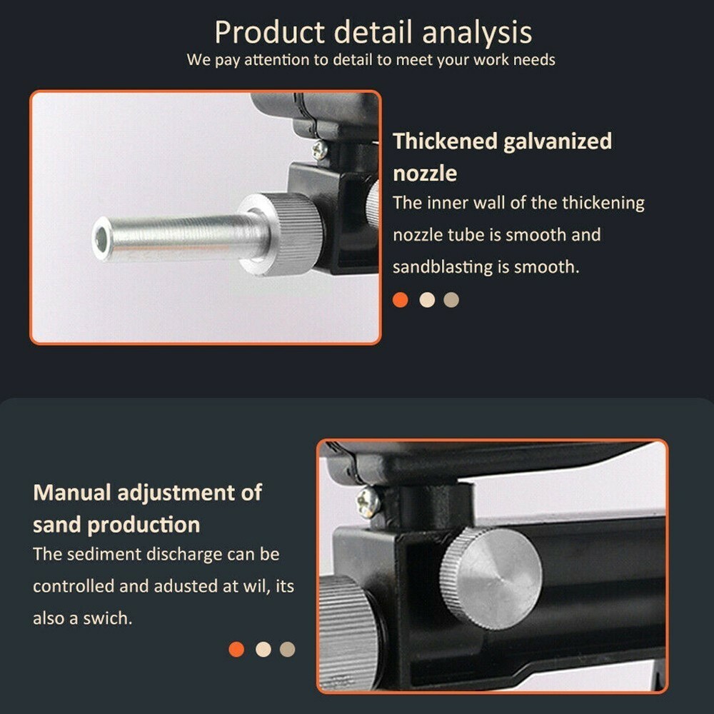 Portable Handheld Small Air Sandblasting Spray Machine Gravity Sand Blaster Tool