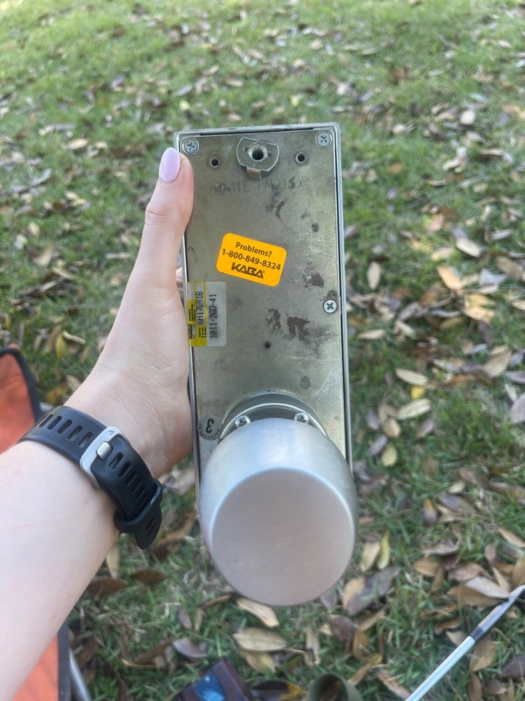 Kara security door lock. Factory setting, never used.