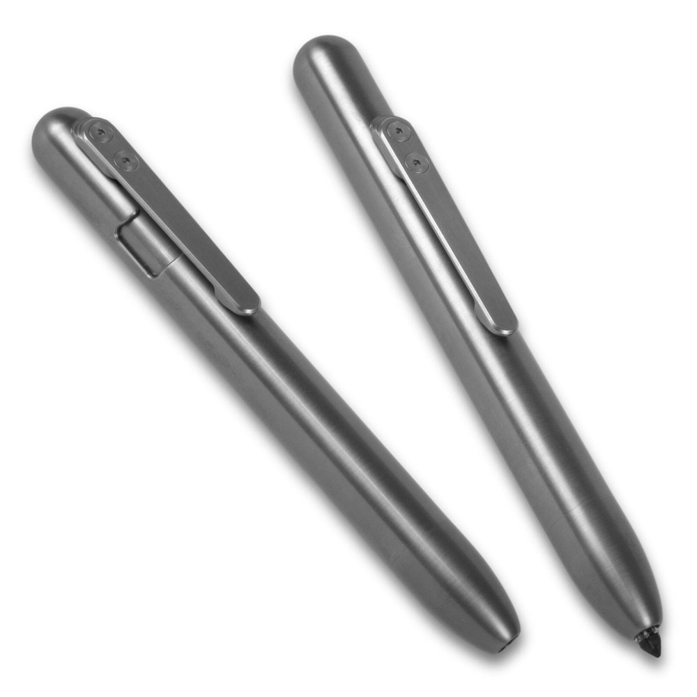 MARKSMITH Titanium Bolt Action Retractable Permanent Marker - Black Ink