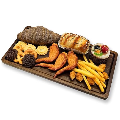 Solid Acacia Wood Serving Trays (14 x 7 inches) Rectangular 14" X 7" / 1pack
