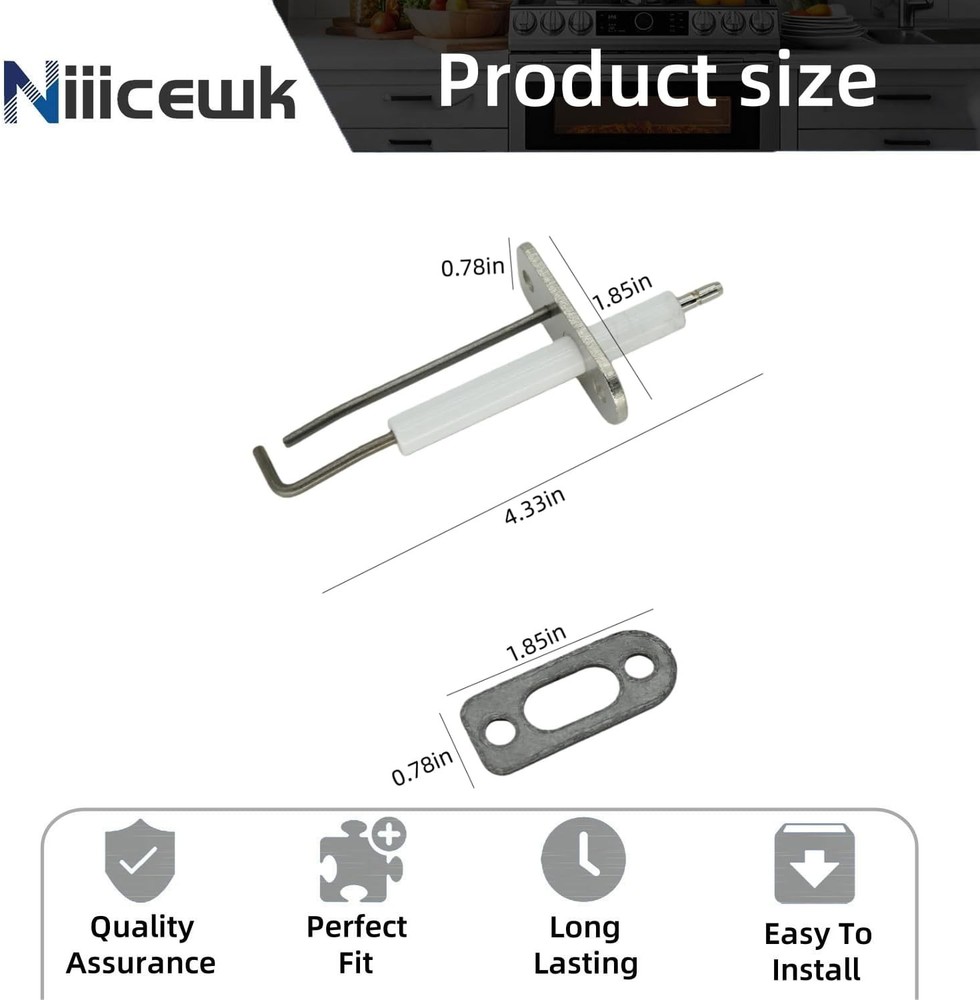 7828718 Ignitor Ionization Electrode Block and Graphite Gasket Compatible...
