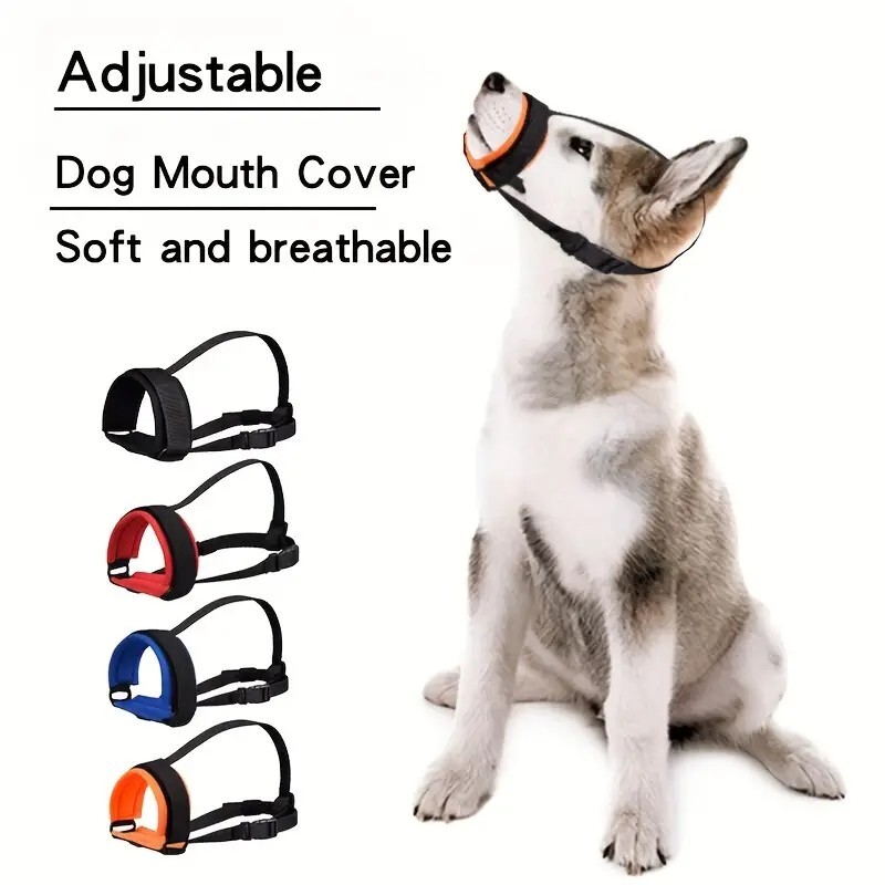 Comfortable Soft Padded Dog Muzzle - Anti-Biting and Barking Control