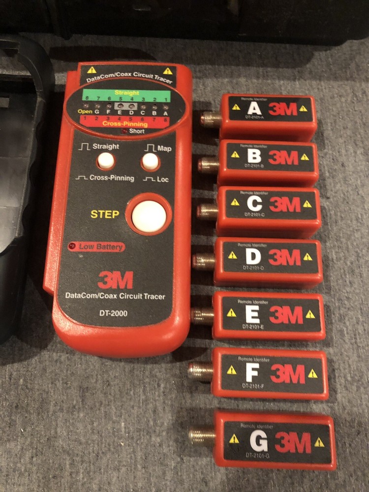 3M DT-2000 D-T Series Data Communications Coax Cable Detector w/ Case