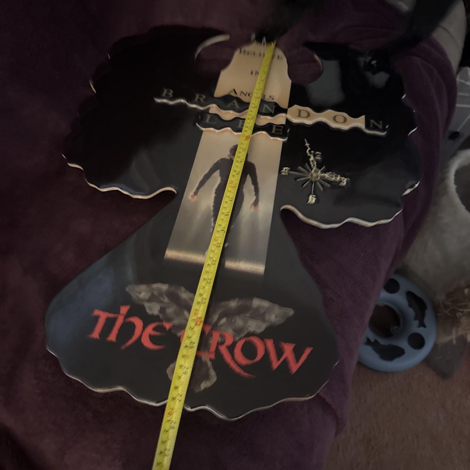 Vintage RARE! THE CROW B.Lee,Bel In Angels plastic top card board Poster Lg 28”￼