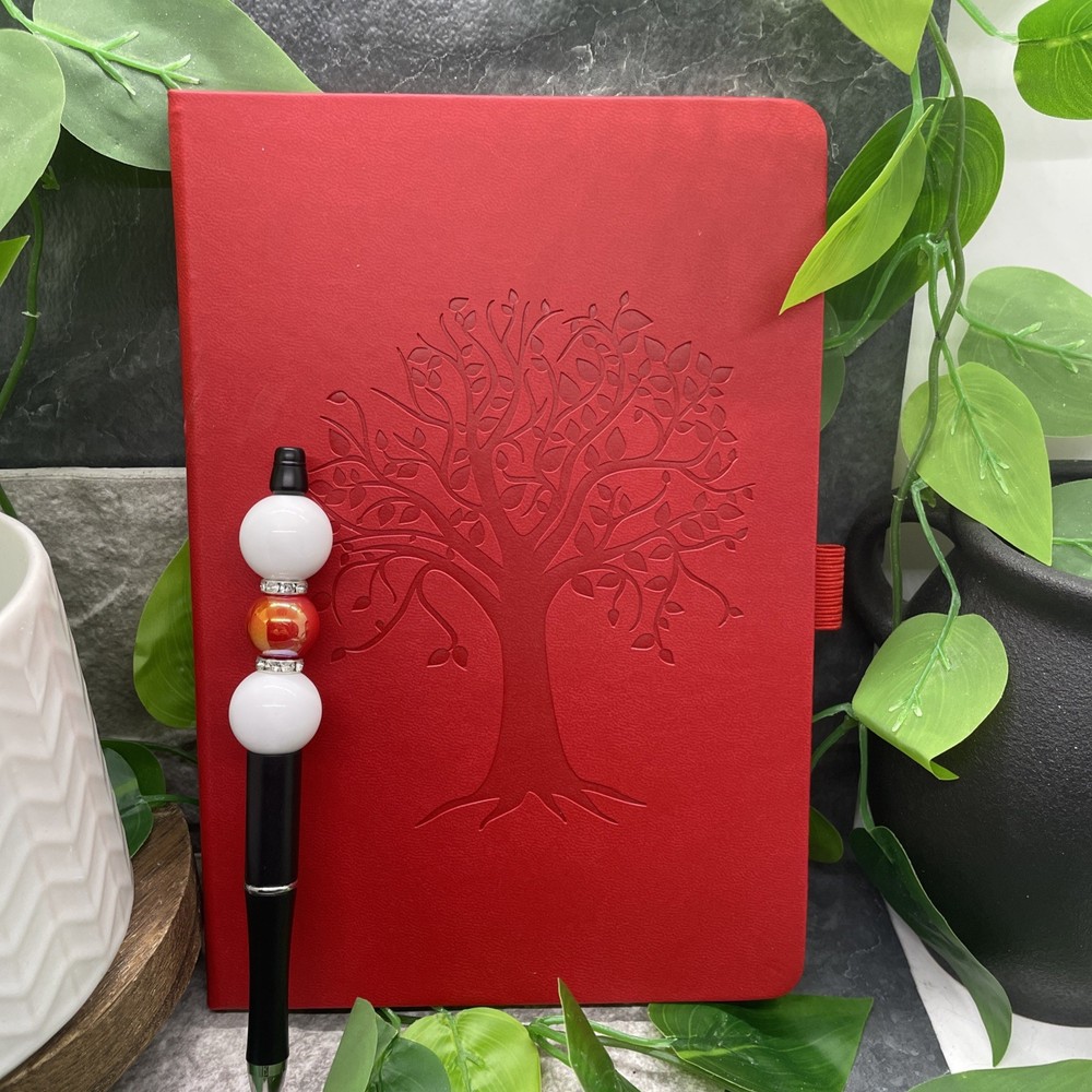 5.7 X 8" Leather Journal Lined 160 Pages Diary Notebook & Matching Pen Bundle 43