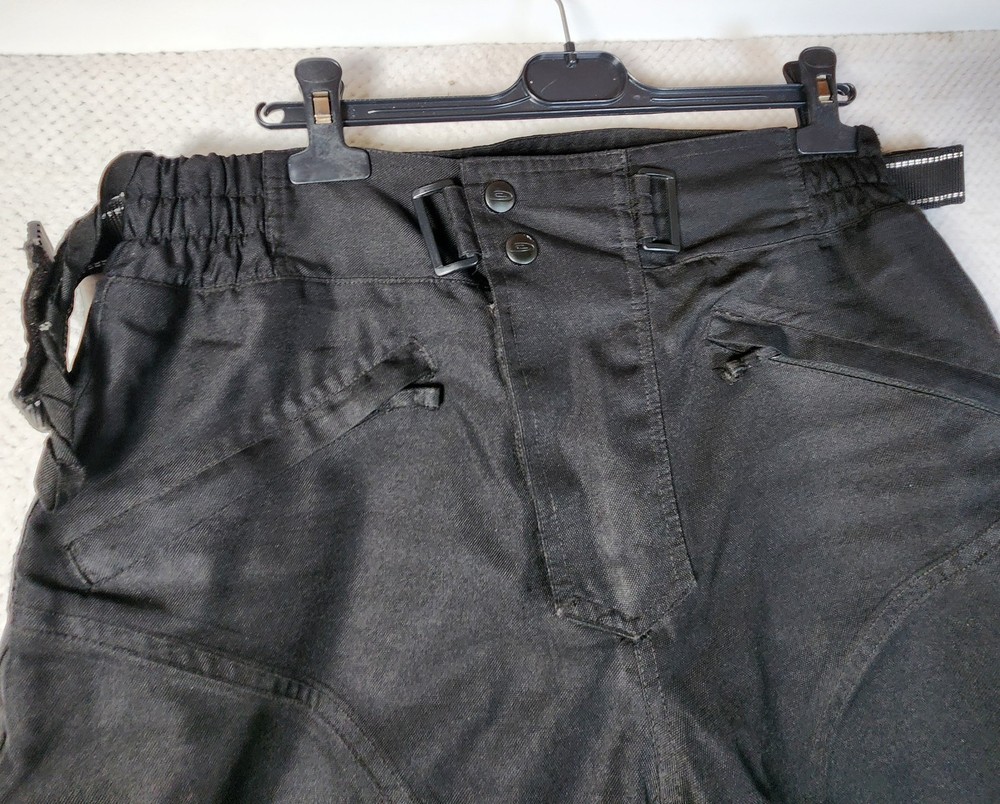 Crane Lined Textile Motorcycle Trousers Black - Size medium